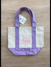 Trader Joe  s Mini Canvas Tote Bag /2025 Limited Edition/Pastel PURPLE/NWT