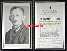 Sterbebild WWII Gefreiter Faistenoy Nebelwerfer-Kompanie Volkssturm Berlin