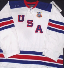 Nike Team USA Olympic 2011 Embroidered IIHF Hockey Jersey Size XXL Adult