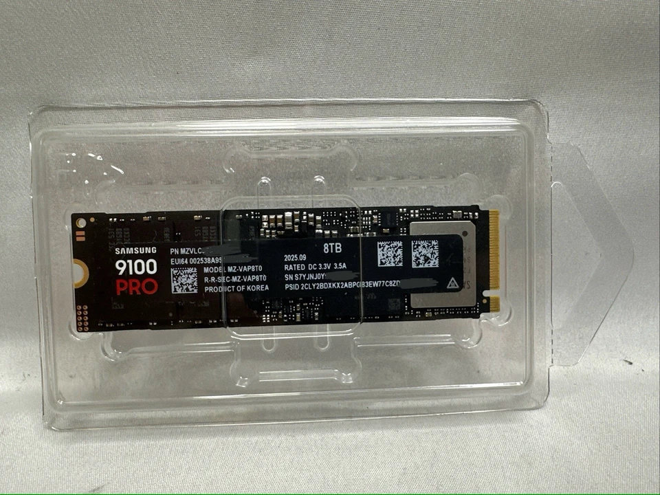 Samsung MZ-VAP8T0B/AM 9100 PRO 8TB Solid State Drive M.2 2280 8 TB - NEW NO BOX! - Image 3 of 3