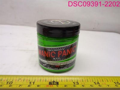 QTY=24oz (6 Jars x 4 oz); MANIC PANIC Electric Lizard Semi-Permanent Hair Color