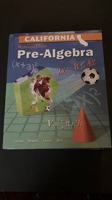 McDougal littel Pre-Algebra Textbook and worked out solution key bundle