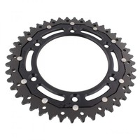 Kettenrad Alu Schwarz 44-ZäHne 520-Teilung FüR KTM Duke 620 E Bj. 1996-1998