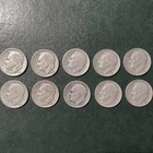Lot of 10 Silver (90%) Roosevelt Dimes - Pre-1965 Junk Silver