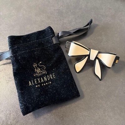 Alexandre de Paris Ribbon Barrette 8cm Hair Accessory Elegant
