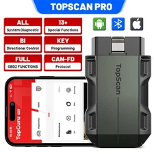 TOPDON TopScan PRO OBD2 Diagnostic Tool Key Fob Programmer Fault Code Read/Clear
