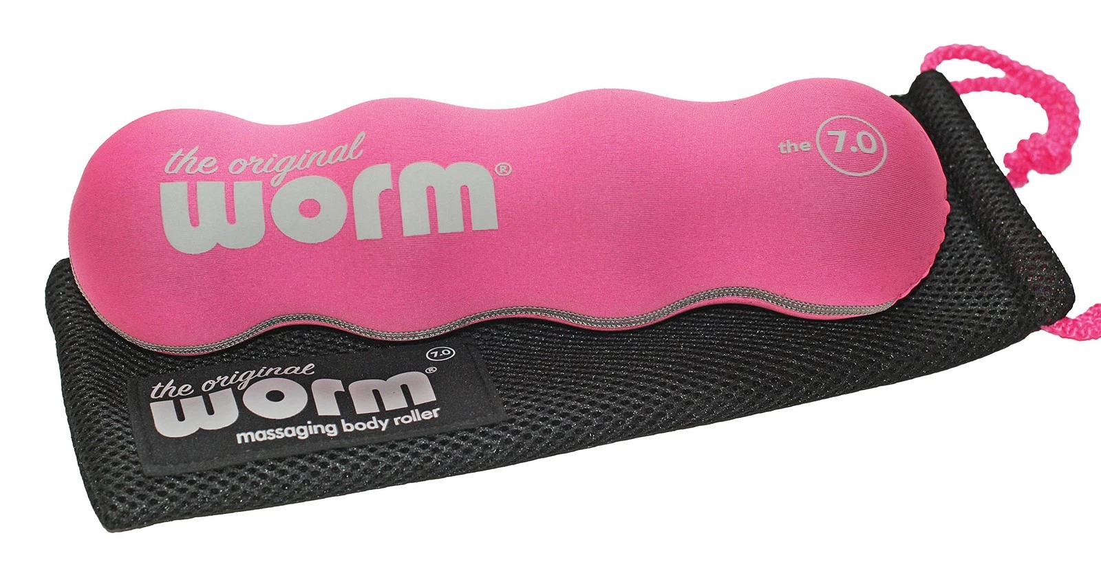7.0 Portable Massage Muscle Roller - Pink Large - Myofascial Release Foam Rol...