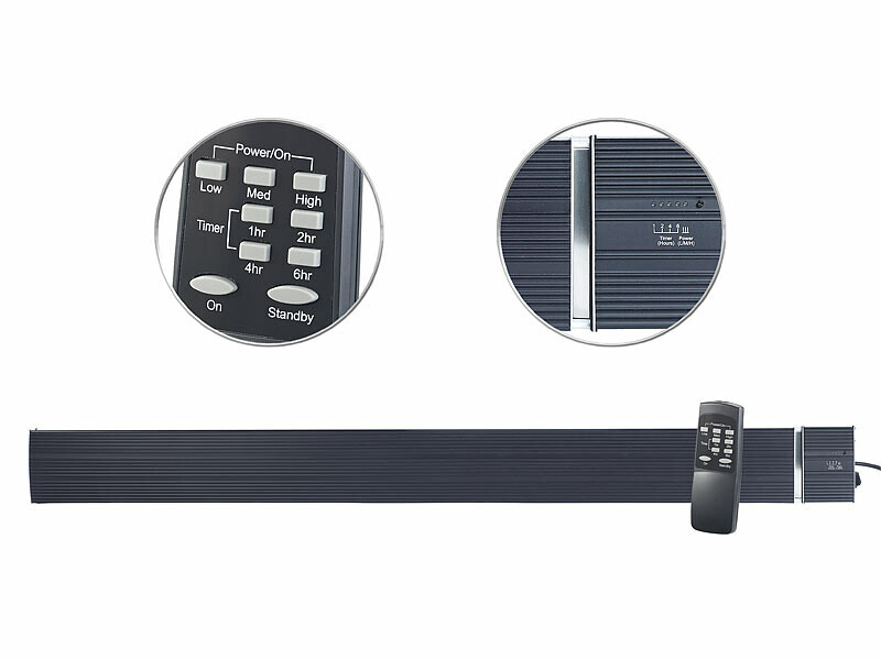 Chauffage radiant infrarouge puissant 3200W à ondes longues sans émission lumineuse