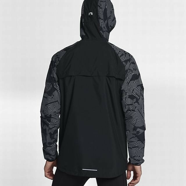 Nike Men's Running Flash Reflective Jacket Black 858151-010 Nike Men's Running Flash Reflective Jacket Black 858151-010