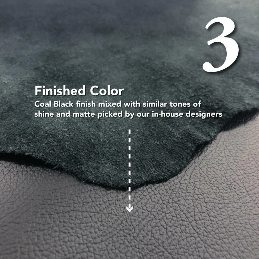 BLACK LEATHER HIDE SMOOTH WHOLE COWHIDE NAPPA Upholstery Auto Seat Car ASSORTED - Image 4 of 4