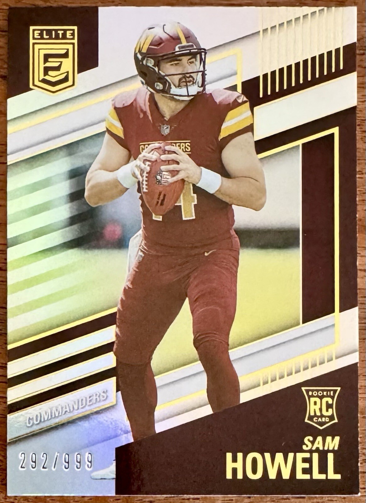 2022 Panini Donruss Elite Rookies /999 Sam Howell #104 Rookie RC | Commanders