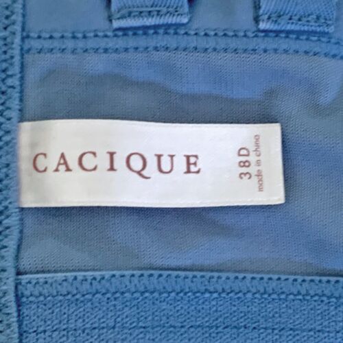 Cacique, Sujetador Acolchado Satinado Azul con Soporte Con Aros, Talla 38D - Imagen 3 de 3