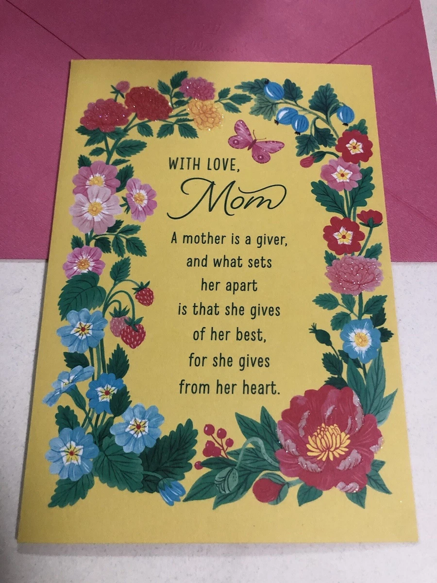 Happy Birthday With Love Mom Blessings Religious Greeting Card