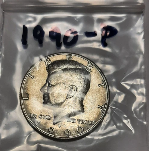 1990-P Kennedy Half Dollar, Circulated but NICE !