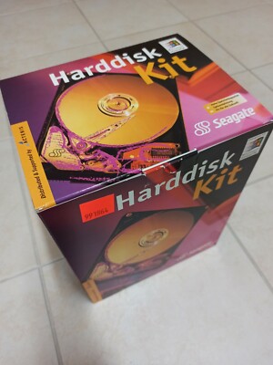 VINTAGE 90er Seagate Festplatten-Kit ST32531A HDD 2,5GB IDE P-ATA 3,5'' inkl. OVP