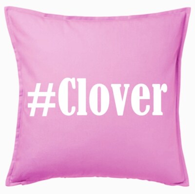 #Clover Kissenbezug Pink Ich Liebe Clover 101775