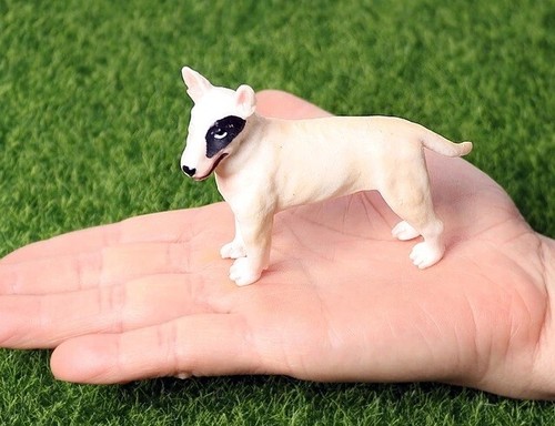 Bull Terrier Dog Animal Toy PVC Action Figure Kids Toys Party Gifts - Picture 1 of 3