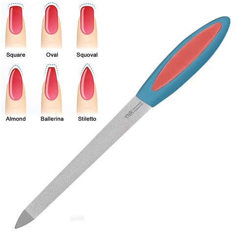 Manicure Pedicure Double Sided Metal Nail Files Strong Edges Dual File Cuticle - Picture 12 of 27