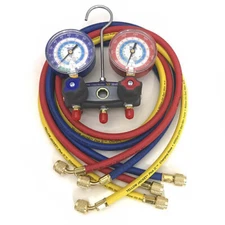 Yellow Jacket 49887 2-Valve TITAN Test/Charging Manifold, Gauges