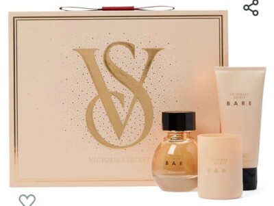 Victoria's Secret Bare 3 Piece Luxe Fragrance Gift Set 1.7 oz