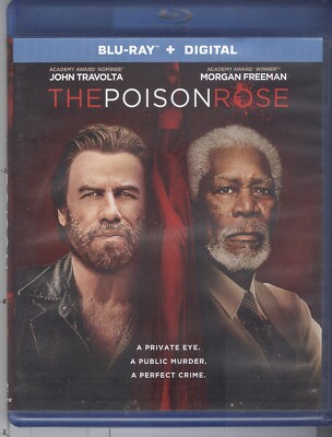 Poison Rose (2019) Blu-ray A + Digital John Travolta Morgan Freeman Janssen
