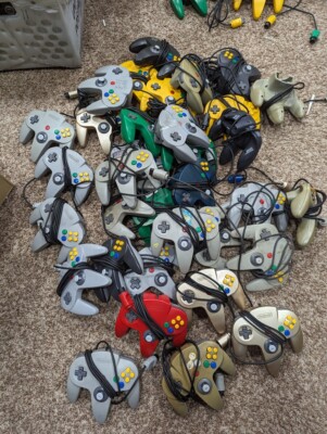 Loose Stick Official Nintendo 64 Controller OEM N64 Random Color Fully Working