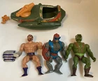 Vtg 1983 He-Man Action Figures Toy  MOTU Fisto Stratos Kobra Khan Wind Raider