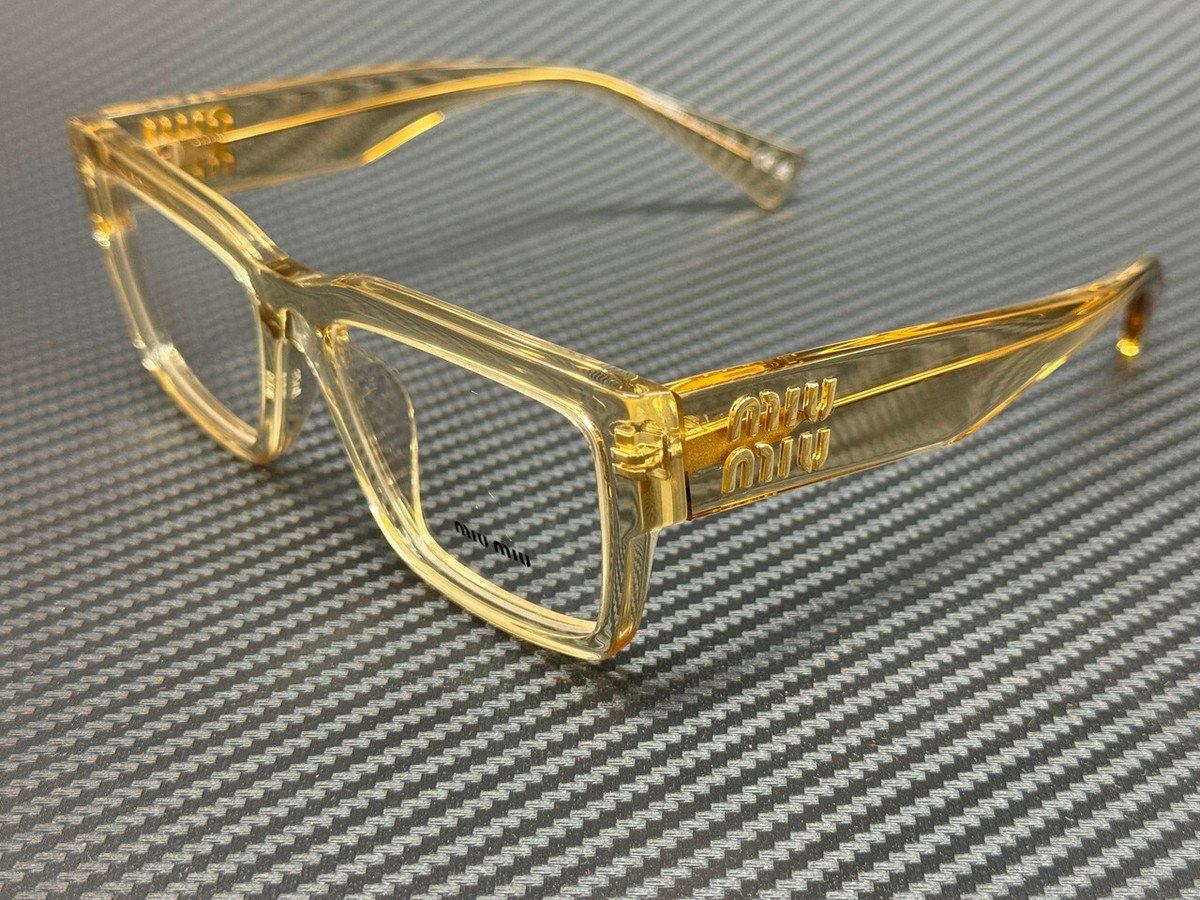 MIU MIU MU 02XV 11T1O1 Sand Transparent Women's 52 mm MIU MIU MU 02XV 11T1O1 Sand Transparent Women's 52 mm