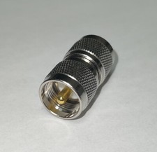 UHF Male PL-259 to UHF Male PL-259 1 PIECE Radio Antenna Coax Adapter Fast USA