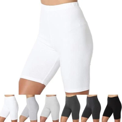 Damen-Capri-Leggings Aus Premium-Baumwolle Knielang Dehnbar Sportbekleidung ▽ - Bild 1 von 4