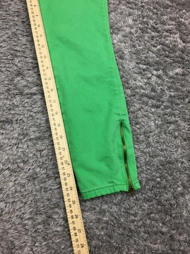 L.E.I. Ashley Lowrise Jeans Womens Size 1 Green Denim Skinny Juniors Stretch - Picture 11 of 12