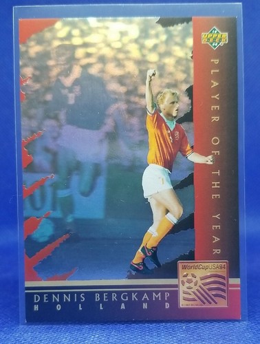 Dennis Bergkamp 1994 Upper Deck World Cup #WC5 Player Of The Year FRENCH/DUTCH - Picture 3 of 4
