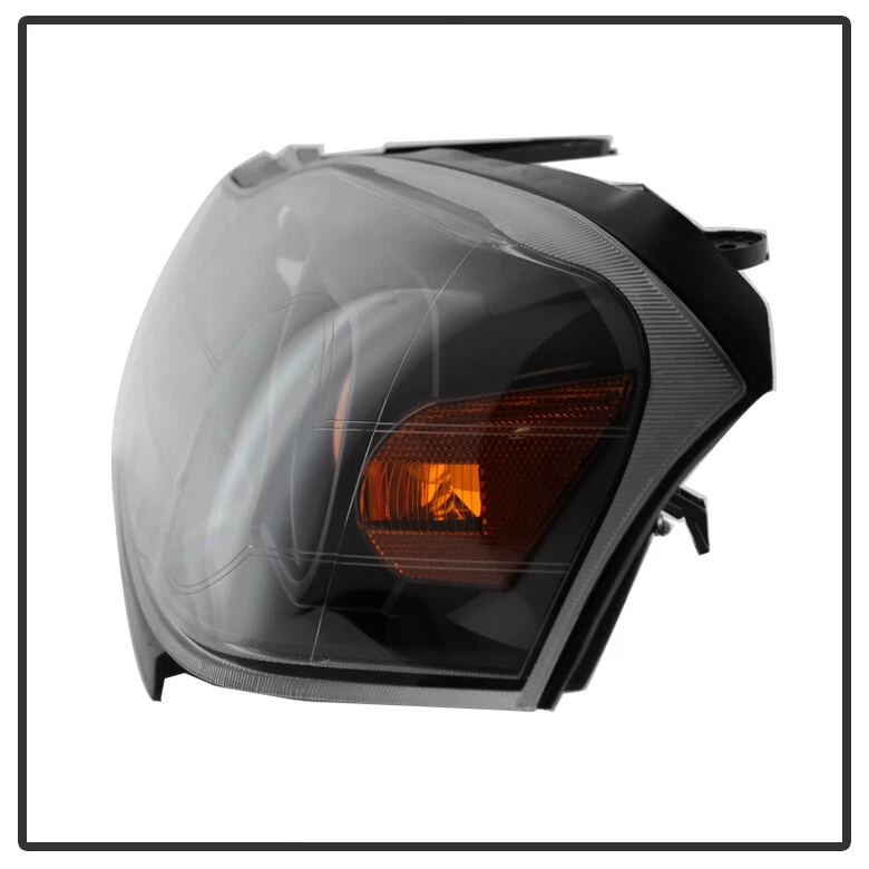 Black 2006-2007 Saturn VUE Headlights Headlamps Left+Right Replacement 06-07 Set - Image 4 of 4