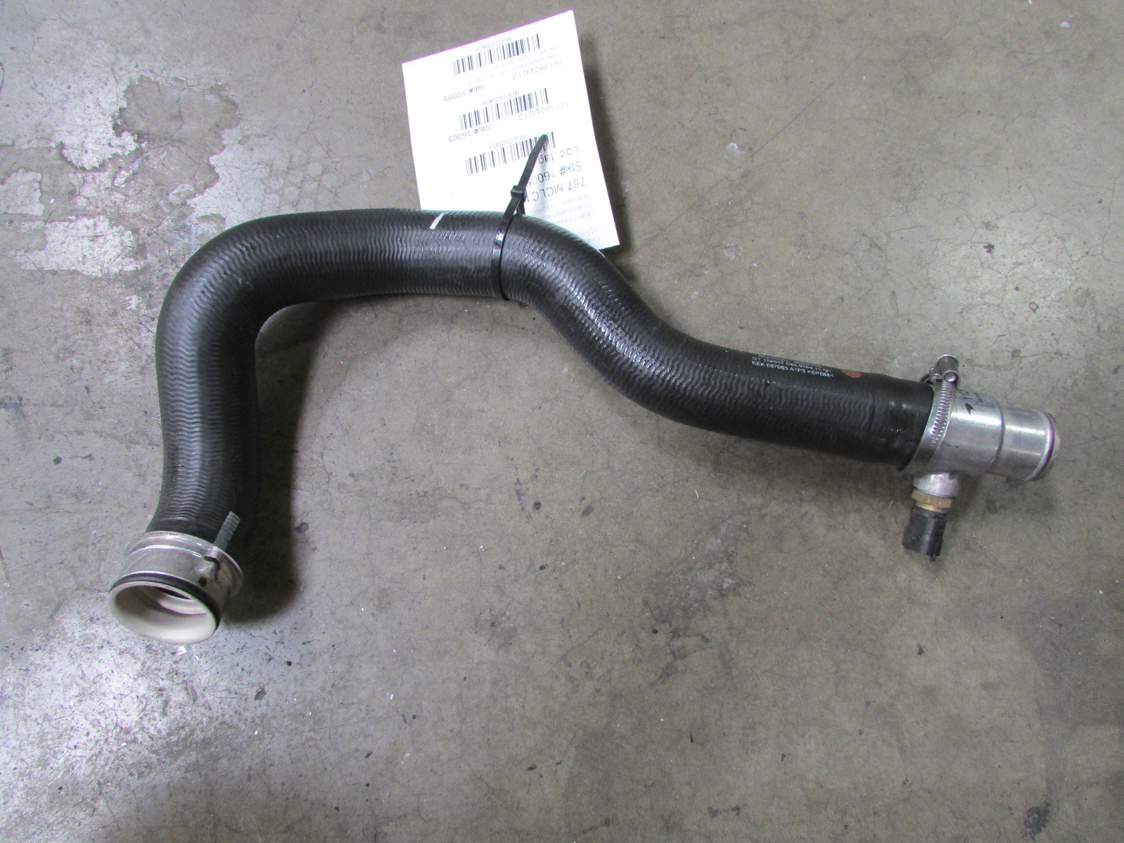 Mclaren MP4-12C, Water Pump Line, Used, P/N 11L0249CP.02