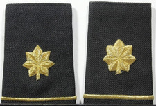 US Army Major MAJ Epaulet Soft Shoulder Boards Small Size for Dress Blues