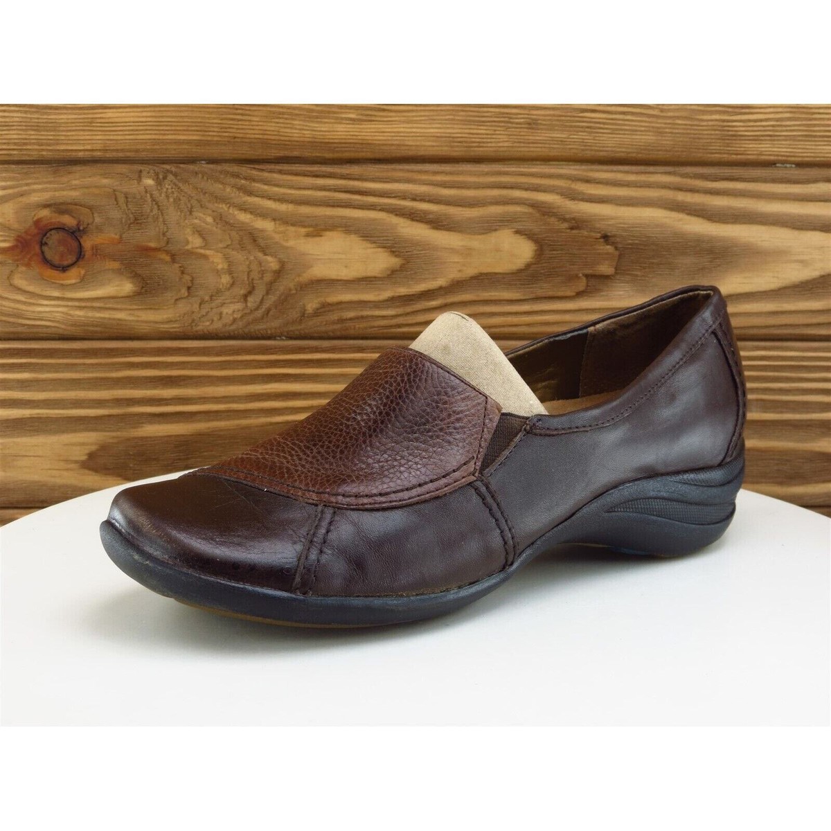 Hush Puppies ブラウン パンプス Hush Puppies Size 9 Loafer Brown Leather Medium (B, M) Slip