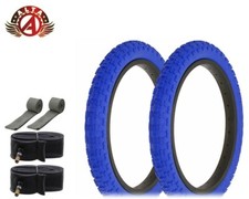 2 ALTA PERFORMANCE BICYCLE WIRE BEAD 16 x 2.125 BLUE COMP III BMX TREAD 6PC SET.
