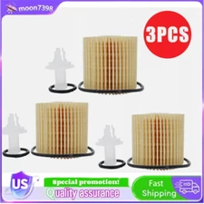 3Pcs Engine Oil Filter Fits For Lexus ES350 RX350 2007-18,Camry 2010-2018  2.5L