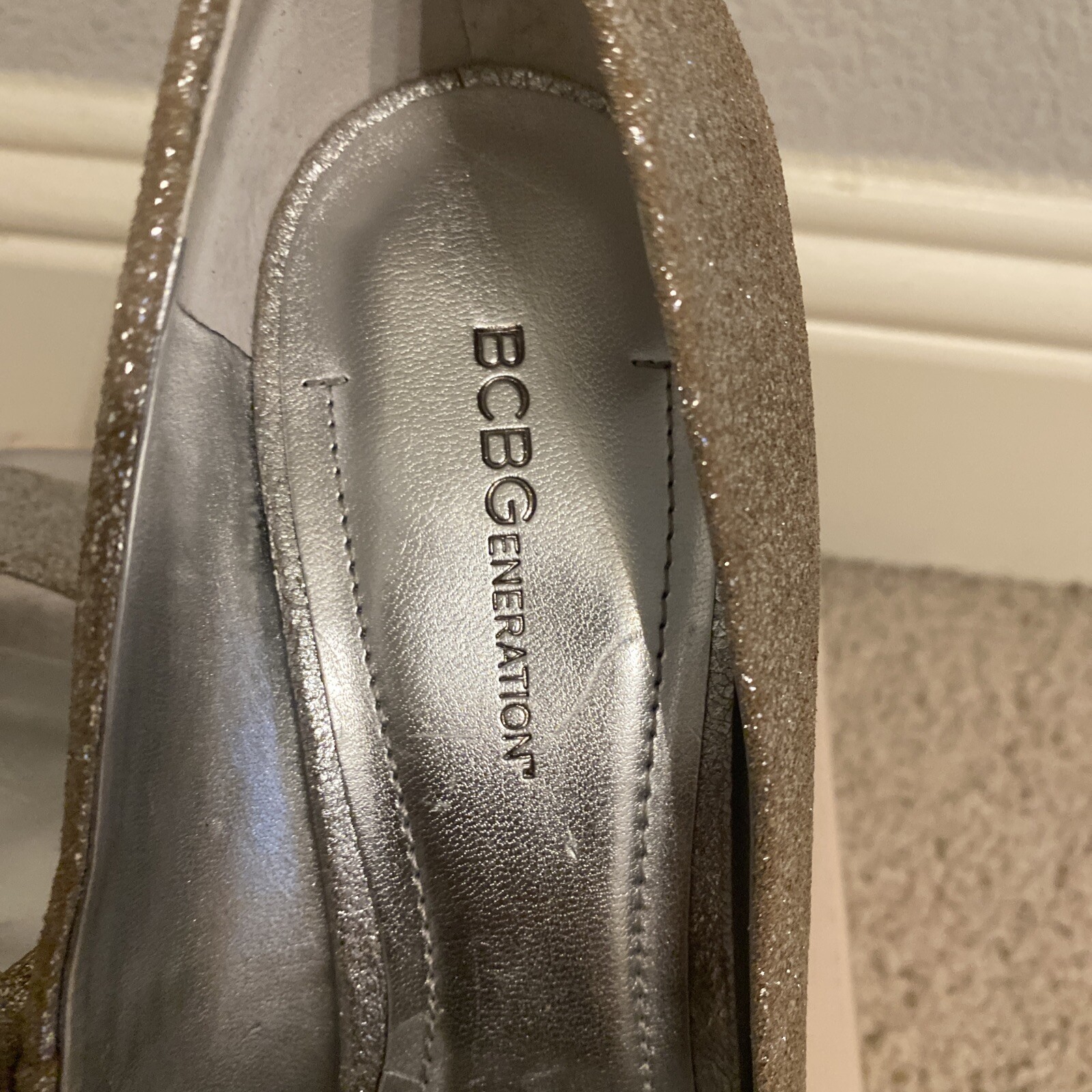 BCBG Generation heels Open Toe /peep kToe Leather… - image 6