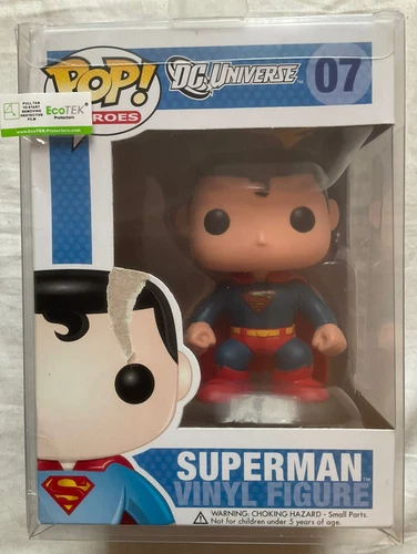Funko POP! Heroes DC Universe #07 Superman Vinyl Figure With Protector