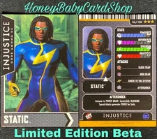 Injustice Arcade Limited Ed. Beta Card 86 Static Power Rare Out of Print