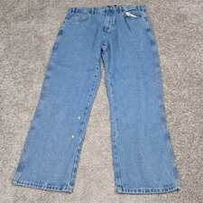 Rivet Supply Co. Men's Jeans Straight Leg Medium Wash Mid Rise Blue 36x30