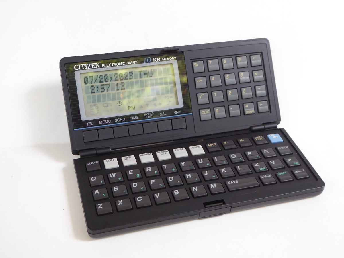 Citizen ED-3800 Data Link Calculator Organizer Pocket Computer