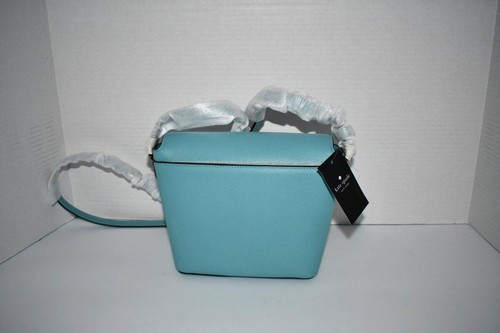 Bandolera de cuero guijarros Kate Spade Elsie en azul ahumado #KE390 nueva con etiquetas - Imagen 4 de 6