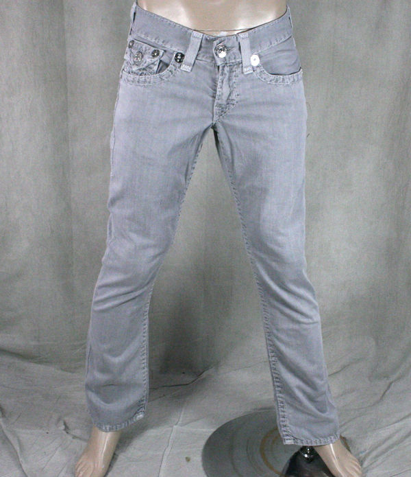 True Religion Jeans Men's RICKY Super T SEAL grey tonal M58859M19