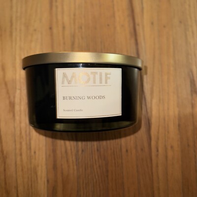 MOTIF BURNING WOODS  Scented Candle,  Orig. $60!