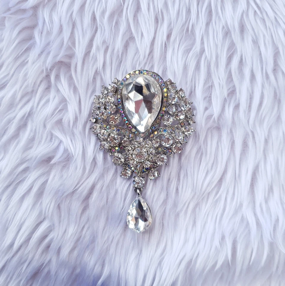 Spille di strass, gioielli, applicazioni, decorazioni cucito oro argento azzurro - Immagine 3 di 3