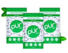 Aspartame Free Chewing Gum  100 Xylitol  Natural Spearmint Pack of 3 
