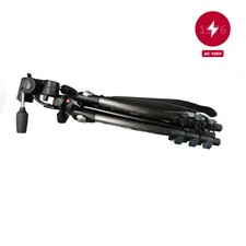 Manfrotto 055MF4 Magnesium Tripod and 808RC4 3-Way Pan Head Set Used Japan