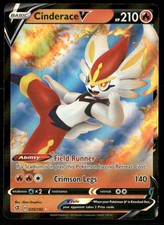 CINDERACE V 035/192 HOLO ULTRA RARE REBEL CLASH POKEMON NM